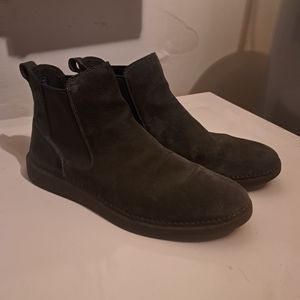 Clark's Gray Leather Chelsea Boots 12